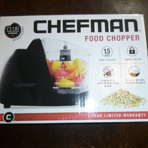 Chefman Food Chopper 1.5 Cup Capacity RJ12-V2 New!